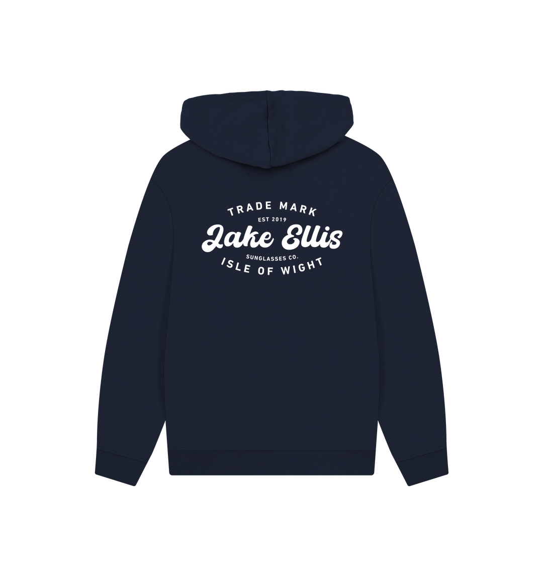 Navy Printed Hoody