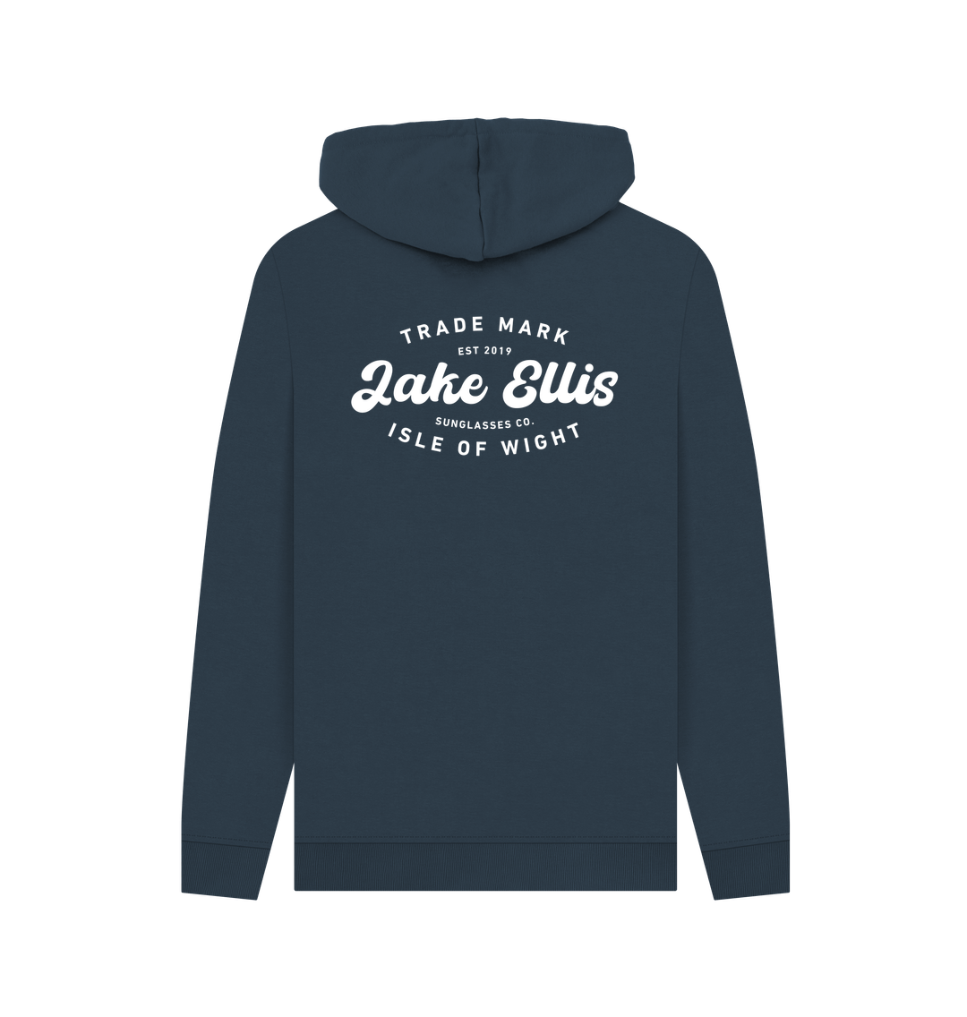 Navy Printed Hoody