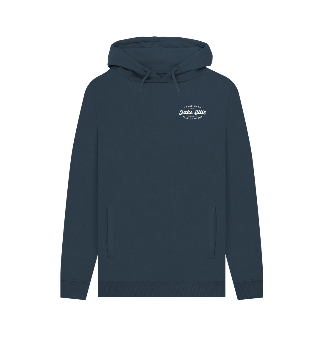Navy Printed Hoody
